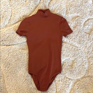 Rust HighNeck Bodysuit
